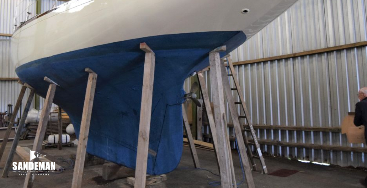 Hauled out port qtr
