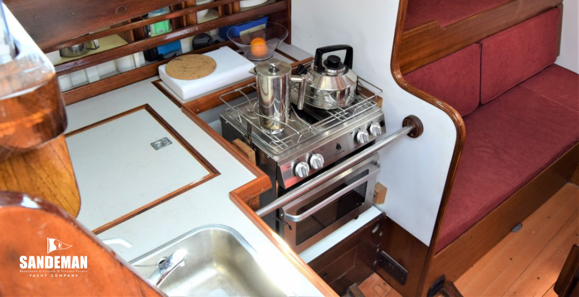 Galley to port from companionway