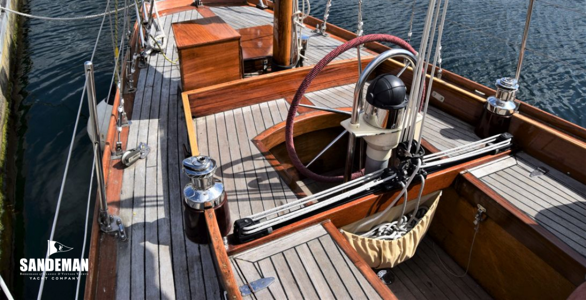 Cockpit view aft to port
