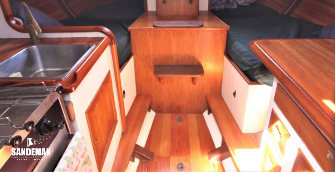 View aft to companionway