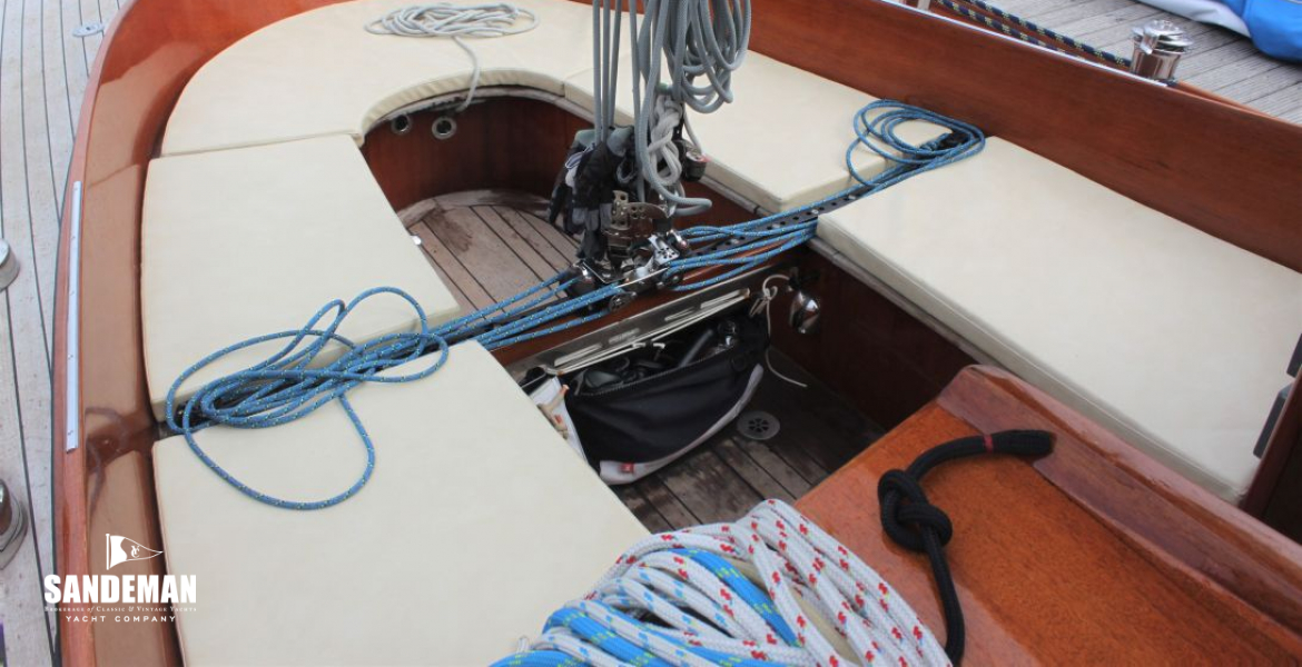 Cockpit view aft