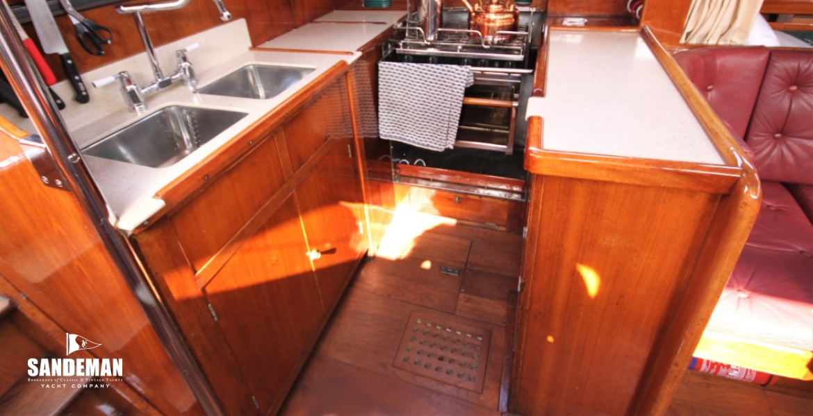 Galley to port