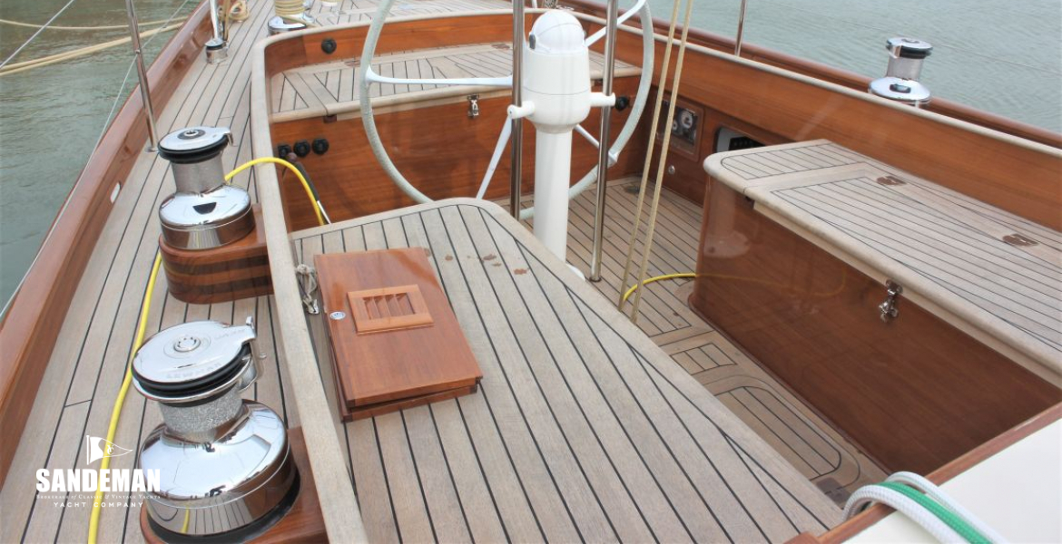 Cockpit view aft
