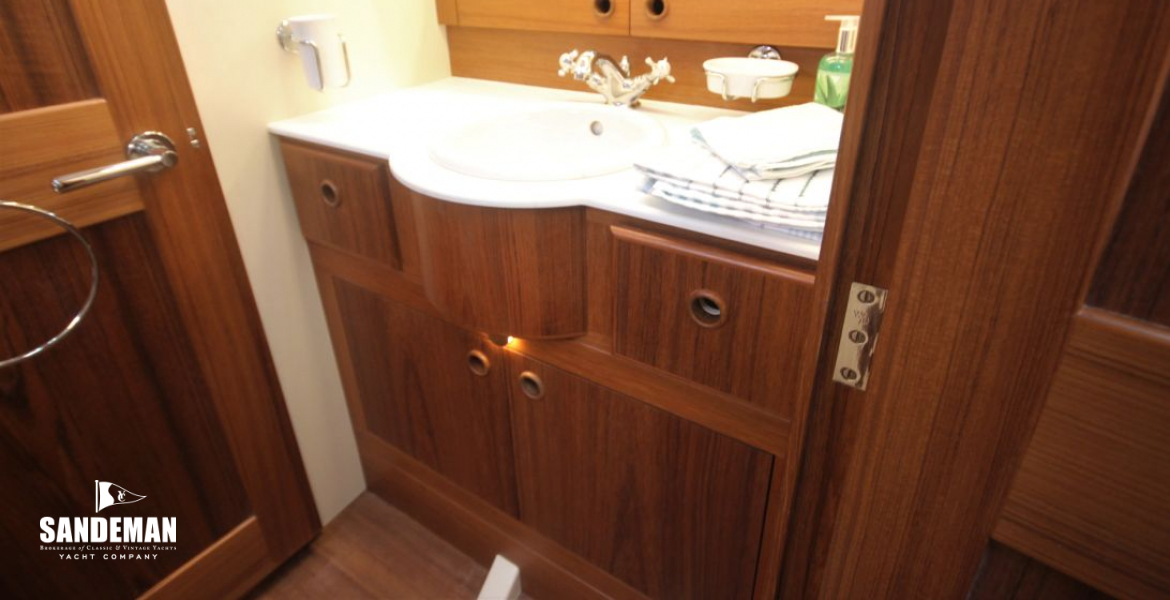Bathroom view aft to port