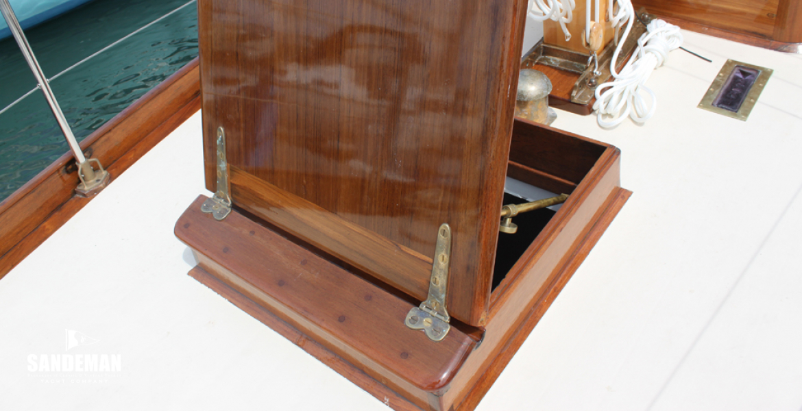 Fore hatch view aft