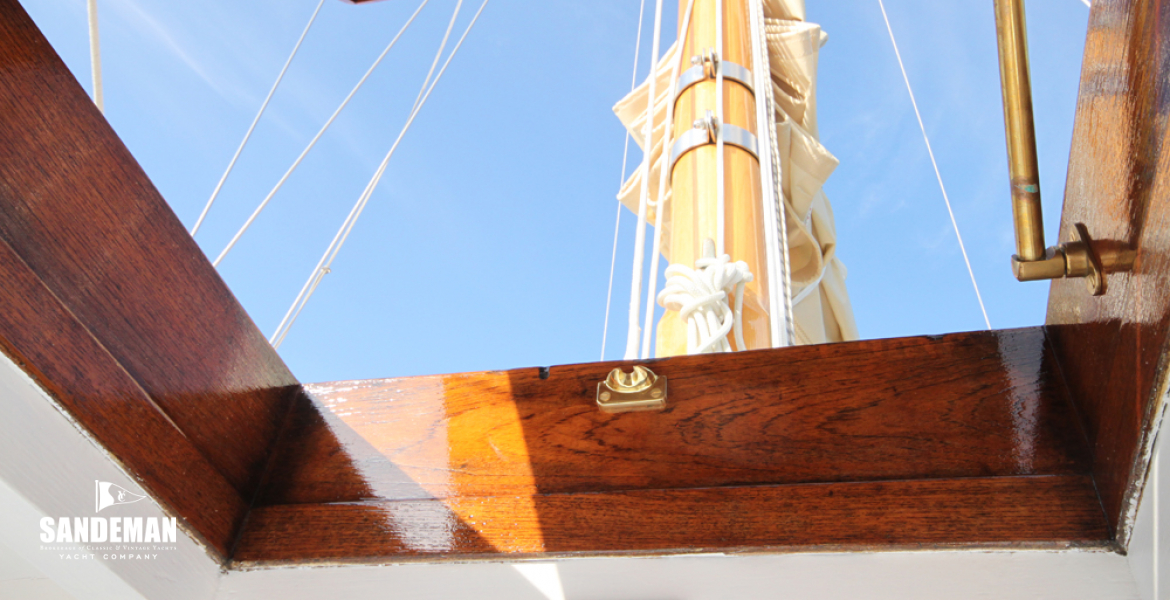 Fore hatch view out aft