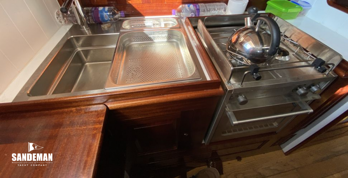 Galley to port
