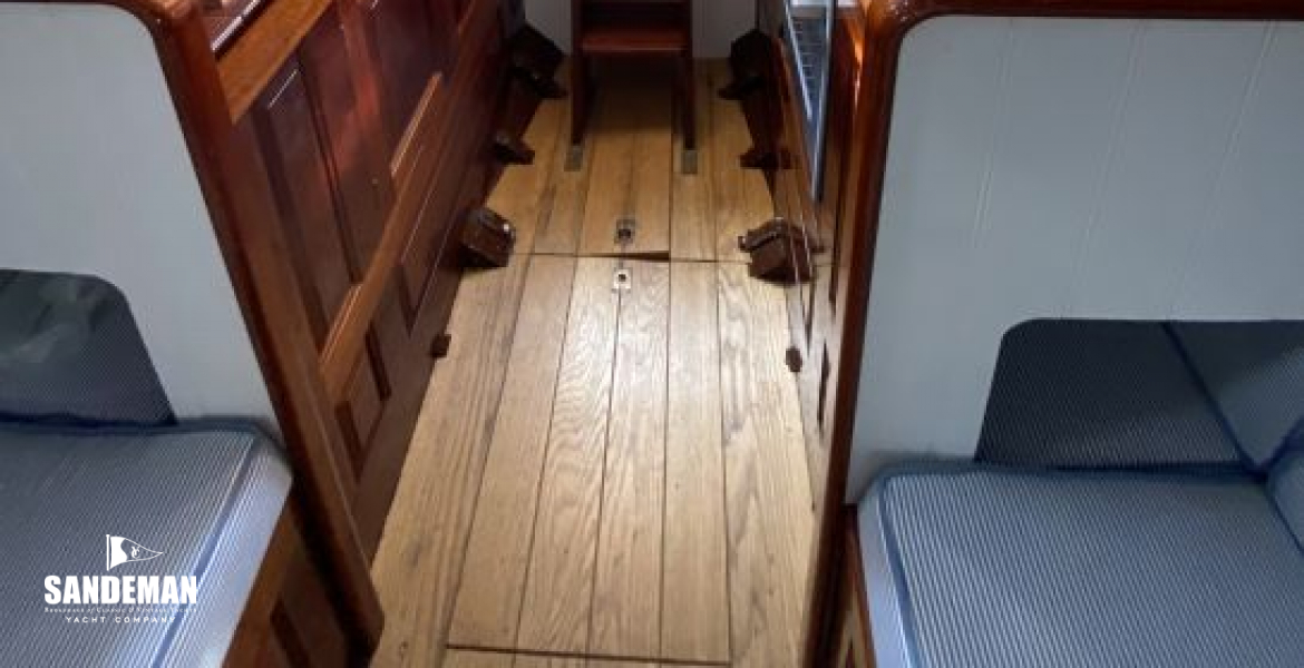 View aft to companionway