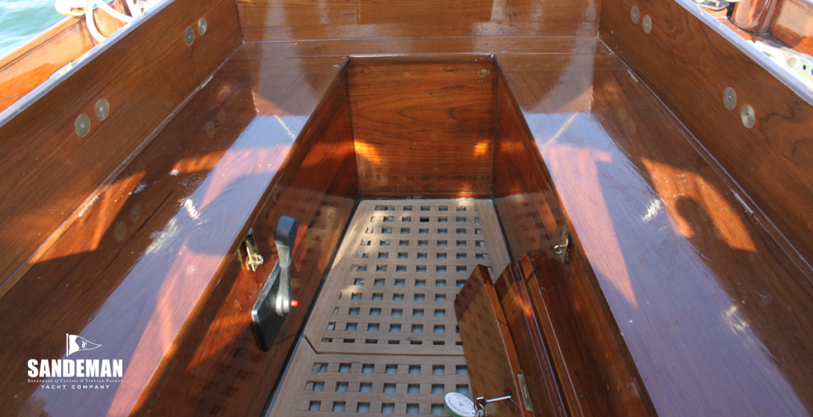 Cockpit view aft
