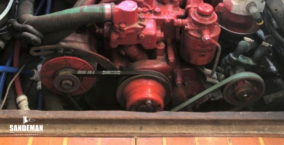 Engine space view aft