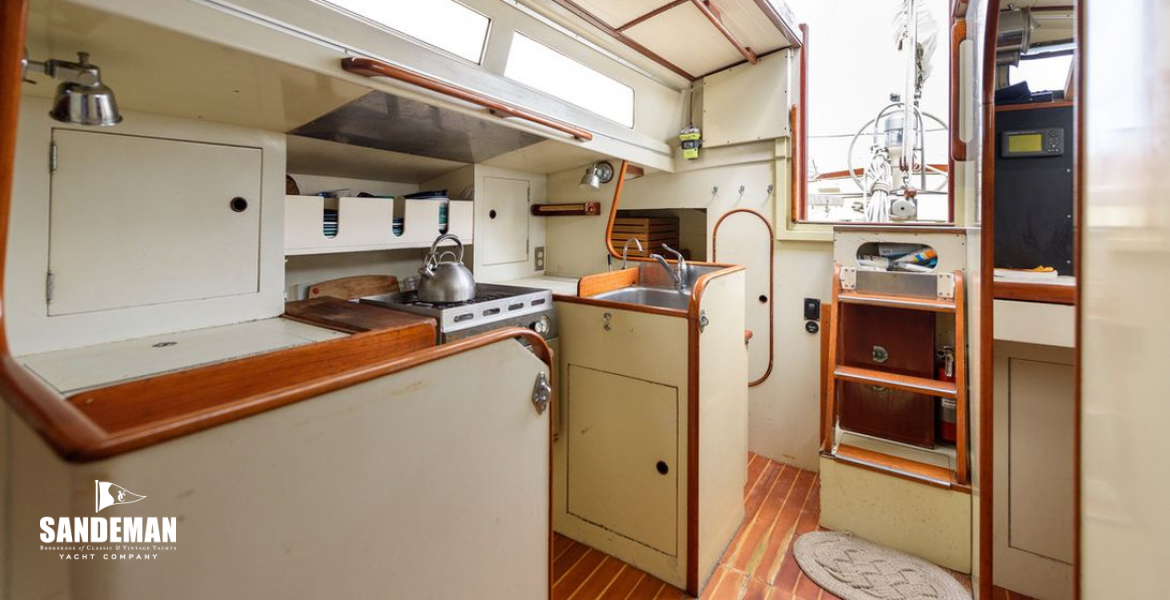 Galley view aft to companionway