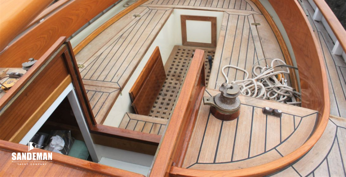 Cockpit view aft