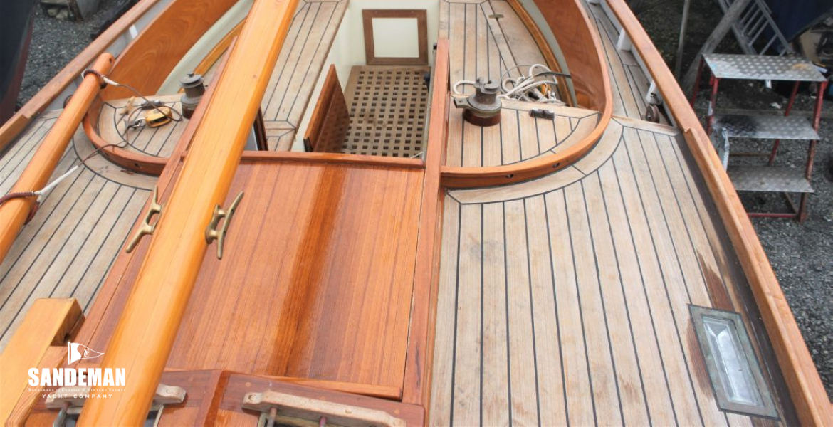 View aft from raised deck