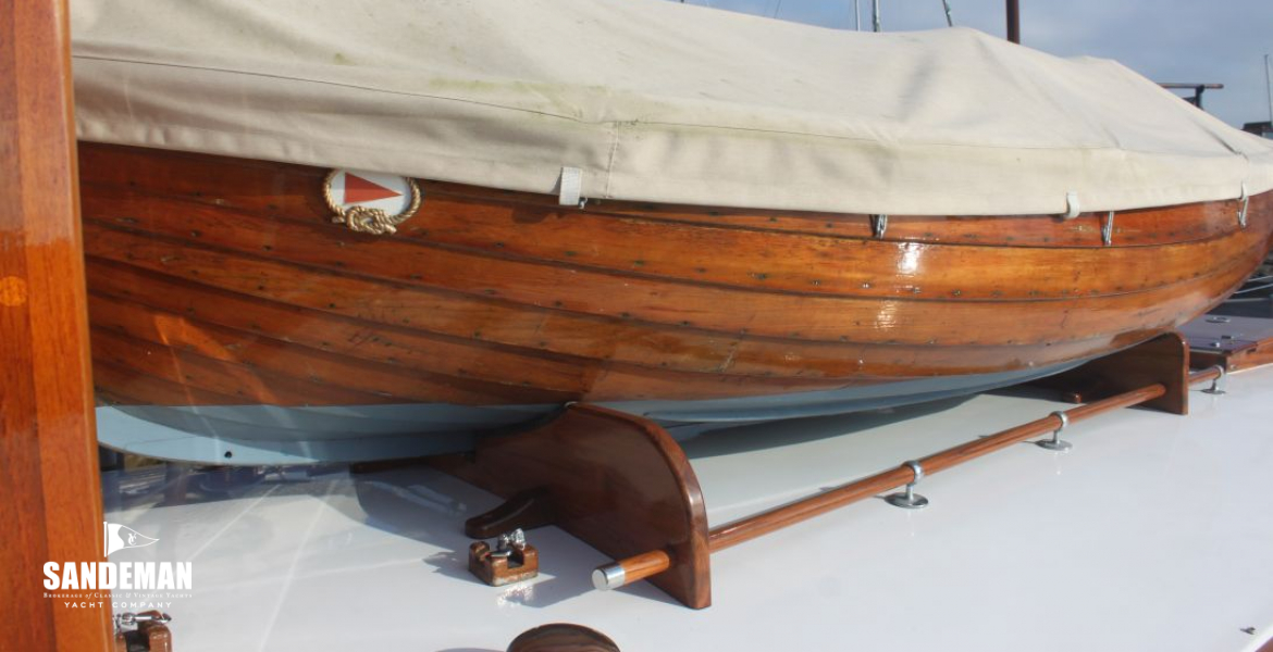 Tender on chocks view to stbd