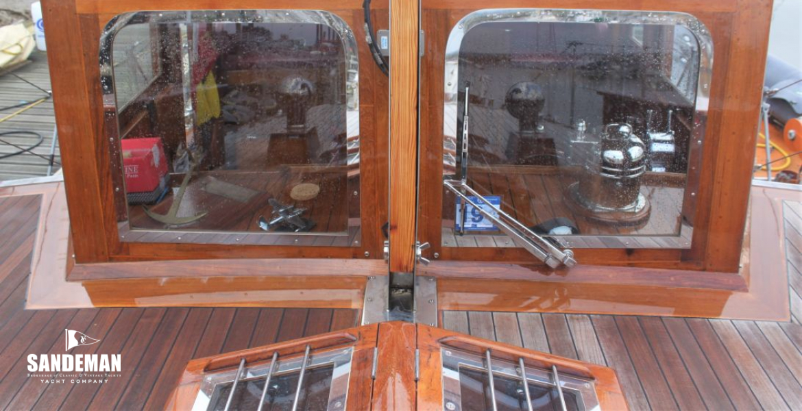 View aft to wheelhouse