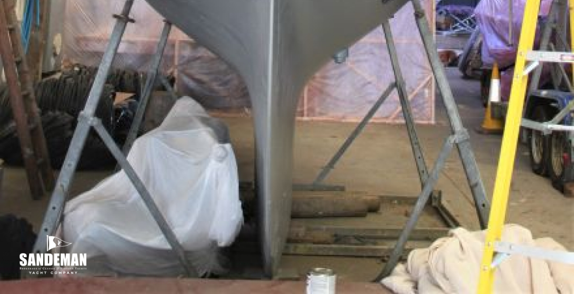 Hauled out - astern