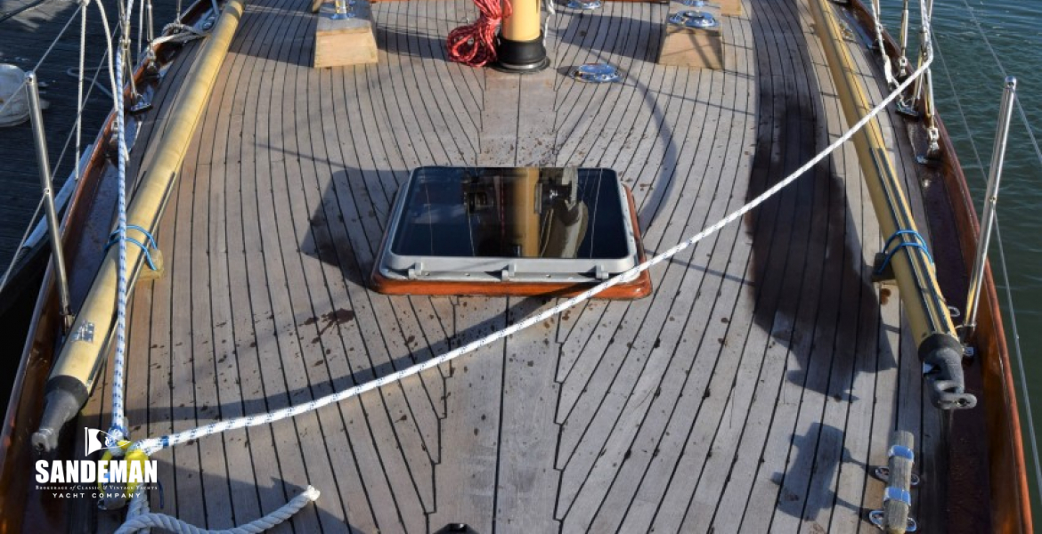 View aft from foredeck