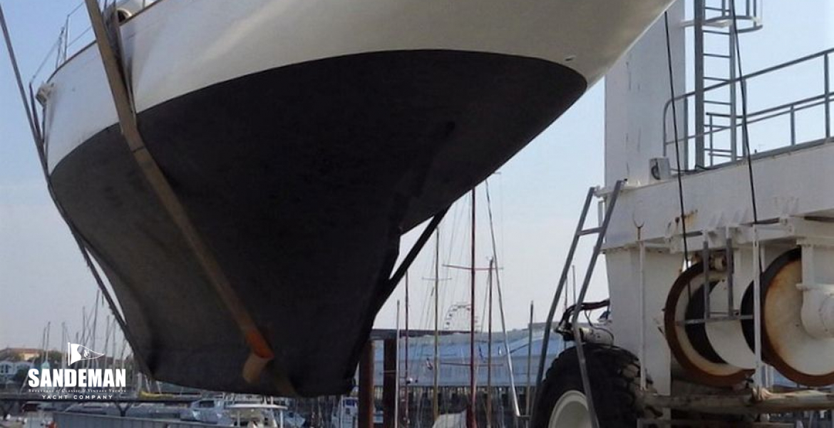 Hauled out aft