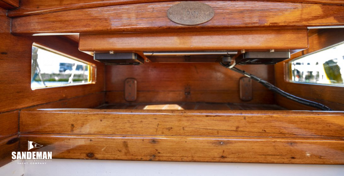 Companionway hatch concealed nav instruments