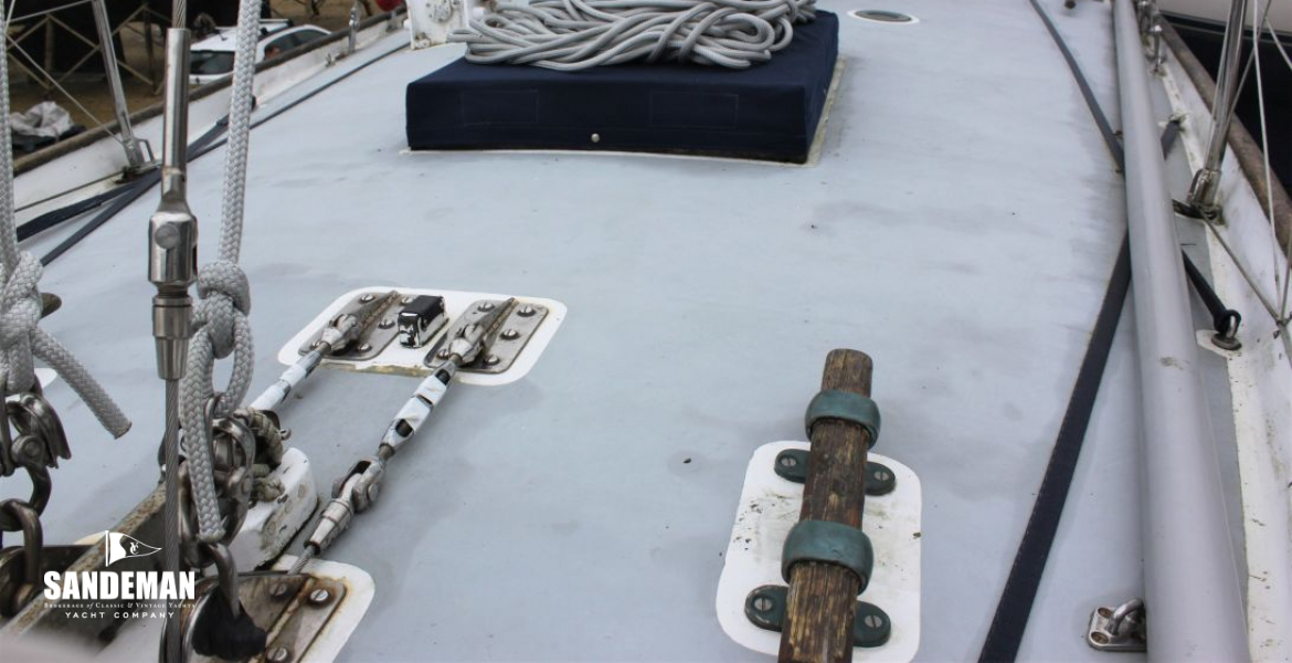 View aft from foredeck