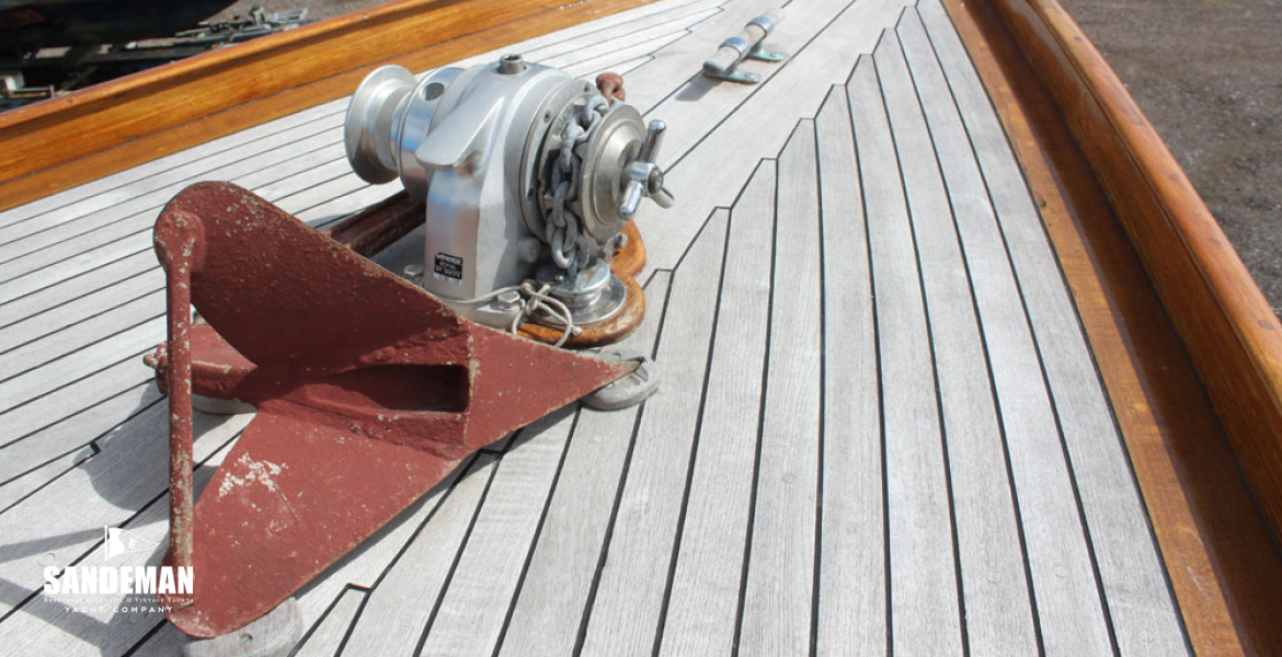 Foredeck [windlass now removed]
