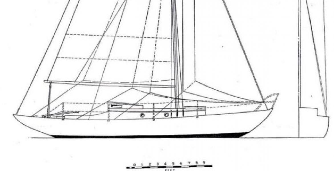 Fife #830 Rig and Sail Plan