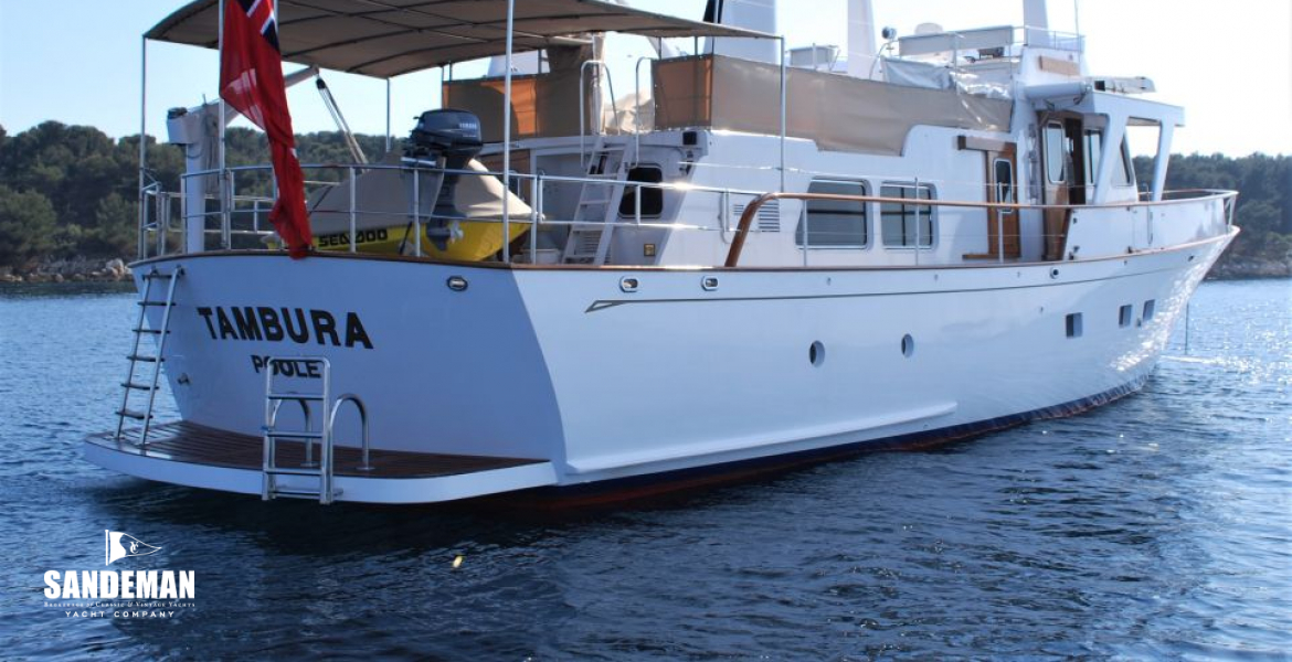 At anchor stbd qtr