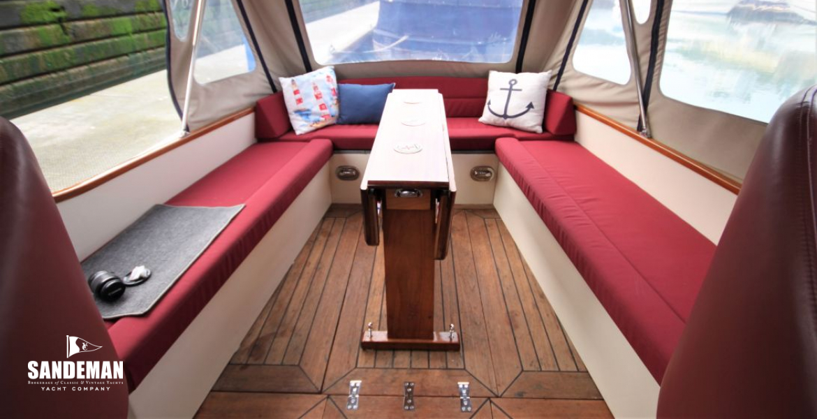 Cockpit view aft