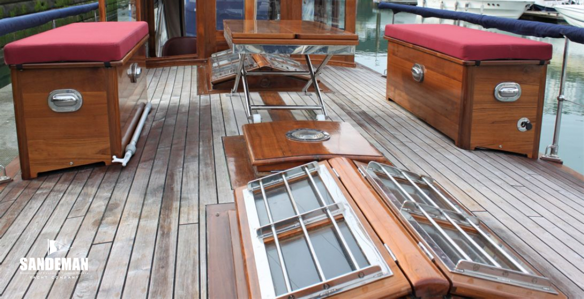 View aft from foredeck