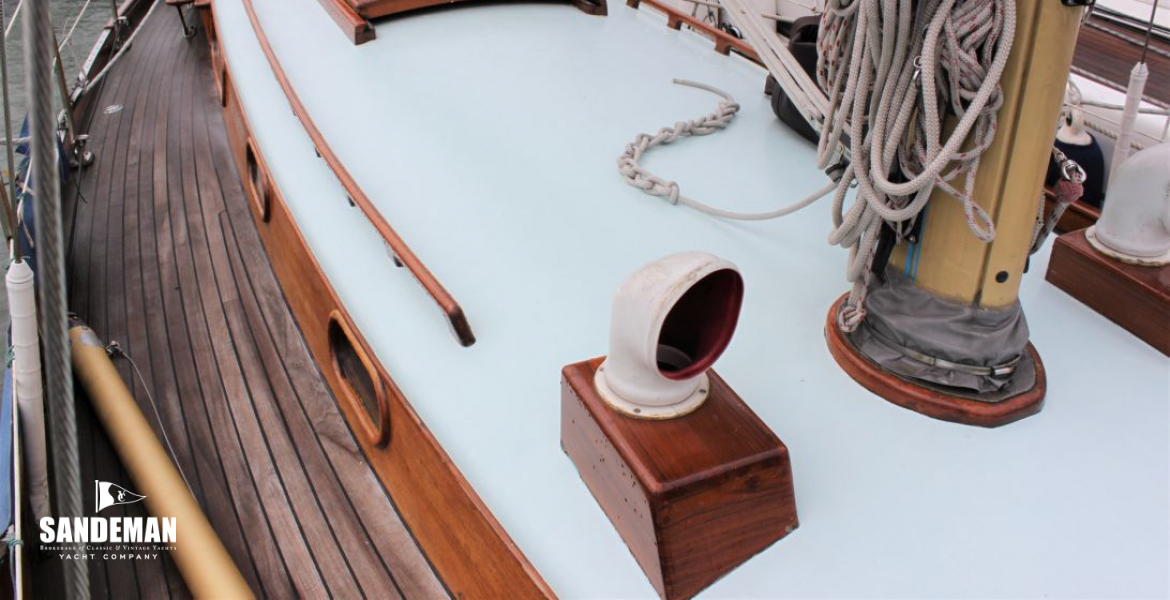 View aft from mast