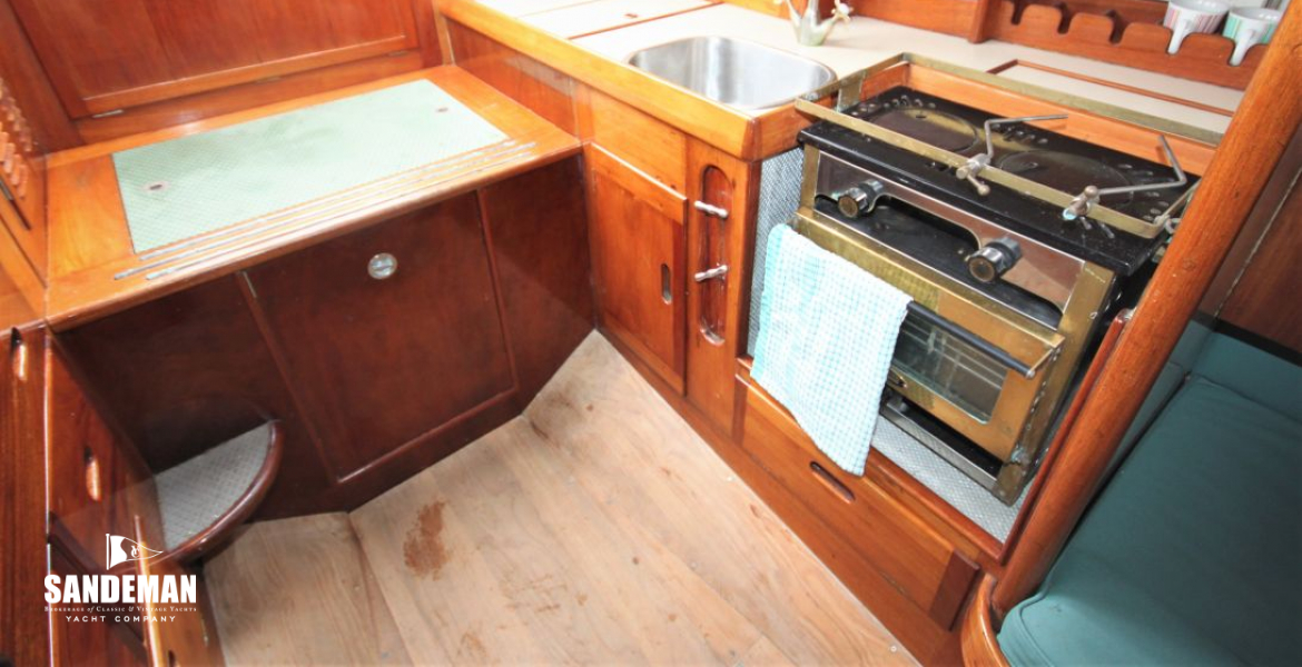 Galley to port