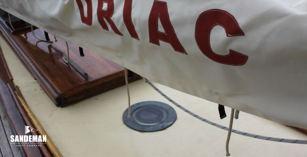 Coachroof view aft and boom cover
