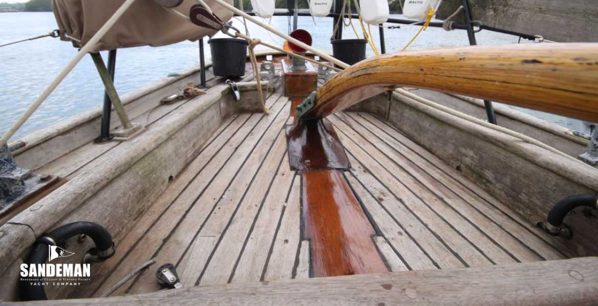 Tiller and aft deck
