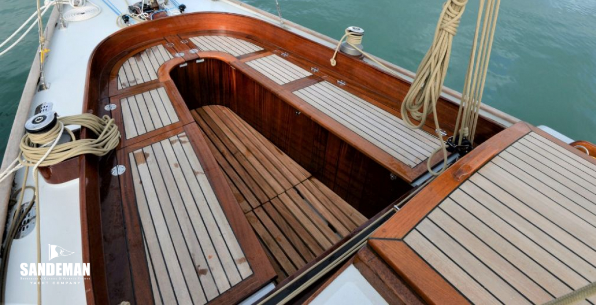 Cockpit view aft to port