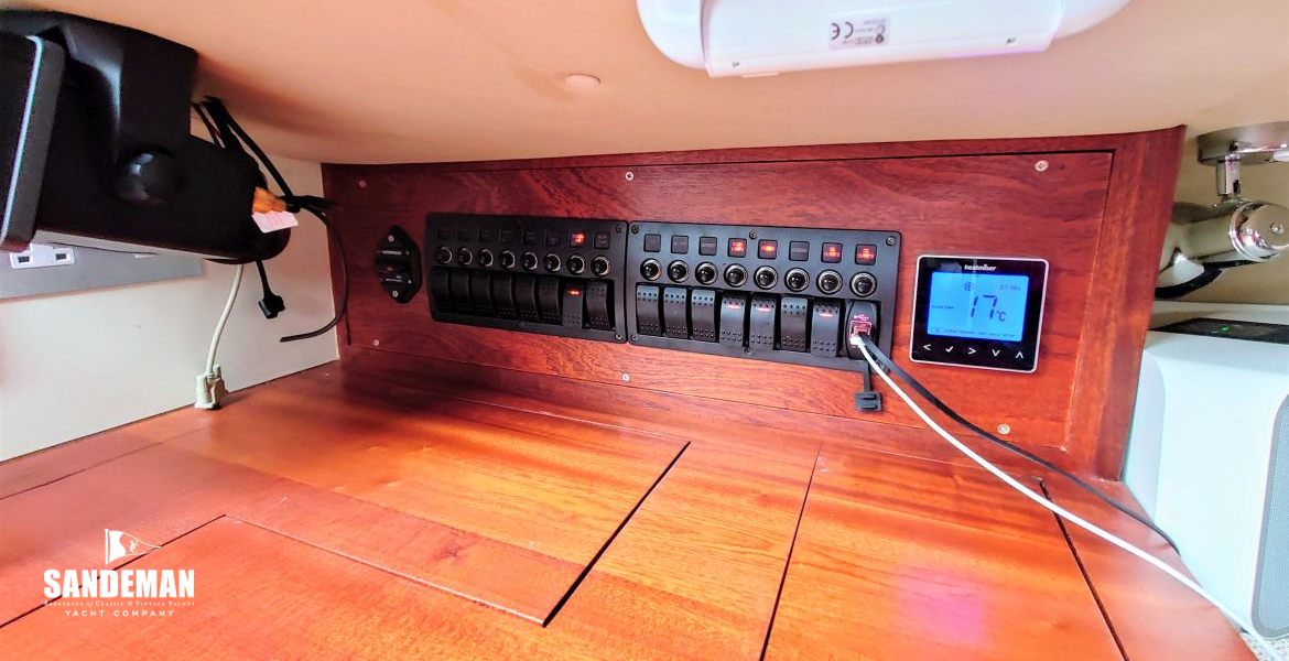 Chart table and breaker panel