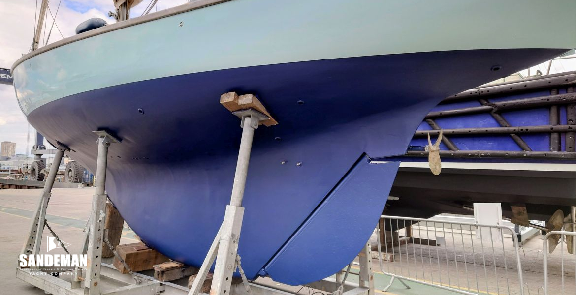 Hauled out port quarter