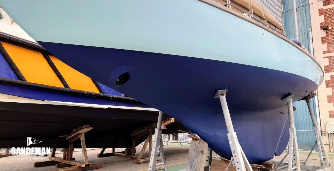 Hauled out port bow