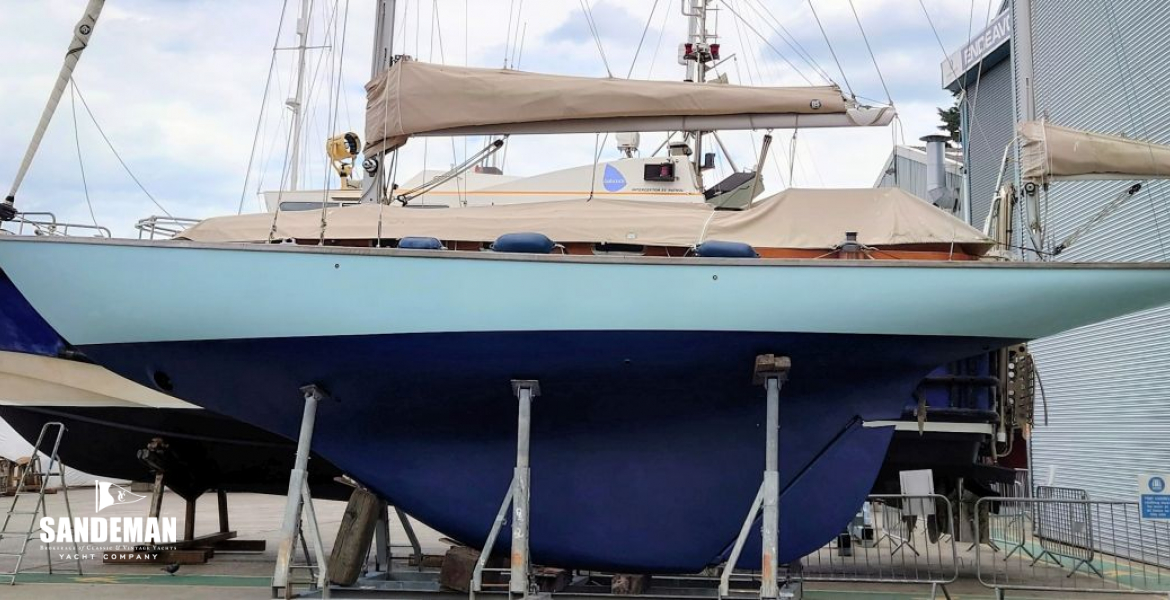Hauled out abeam