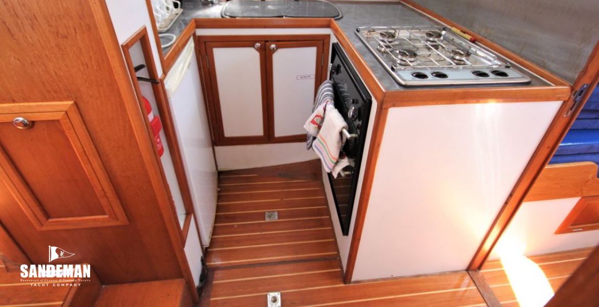 Galley to port