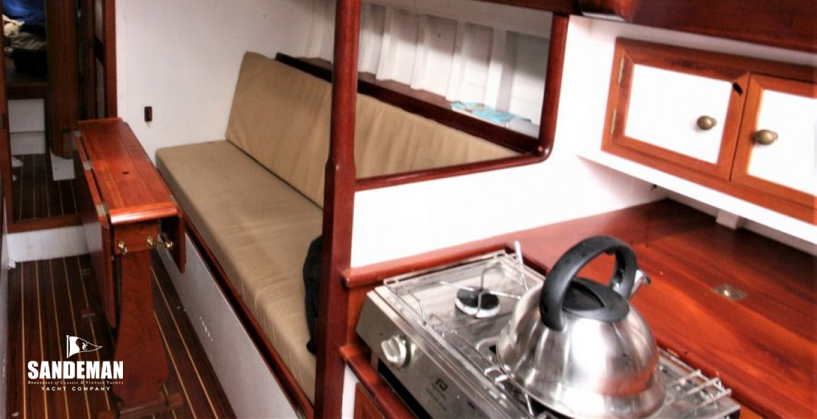 Galley and stbd saloon view fwd