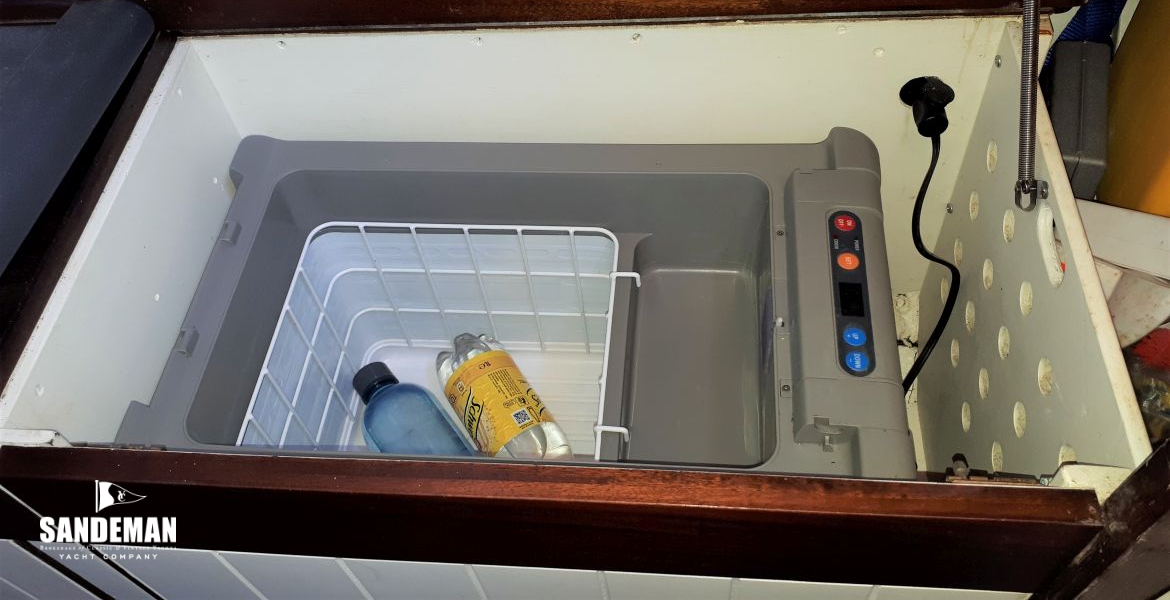 Waeco fridge under chart table