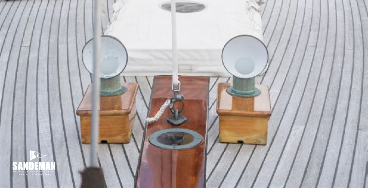 View aft from foredeck