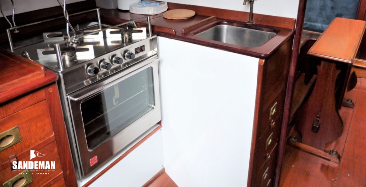 Galley to port
