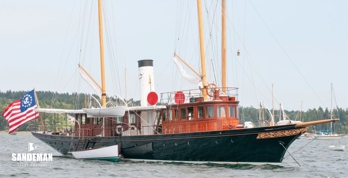 At anchor; launch alongside [Cathy Mansfield]