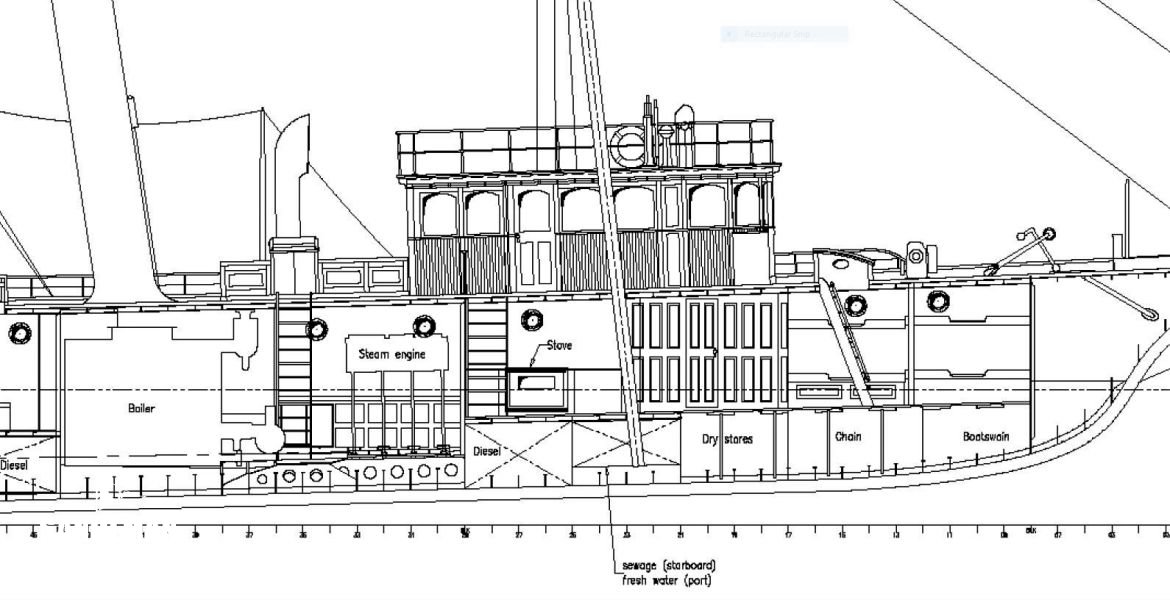 Inboard profile fwd