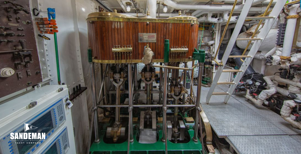 Original triple-expansion steam engine