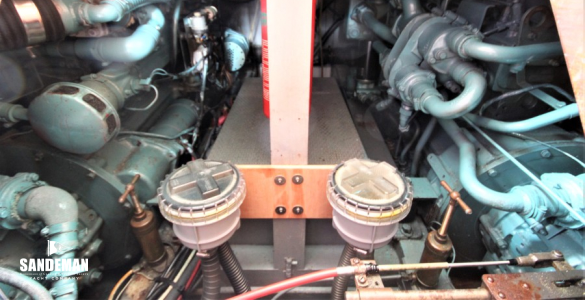 Engines space from saloon
