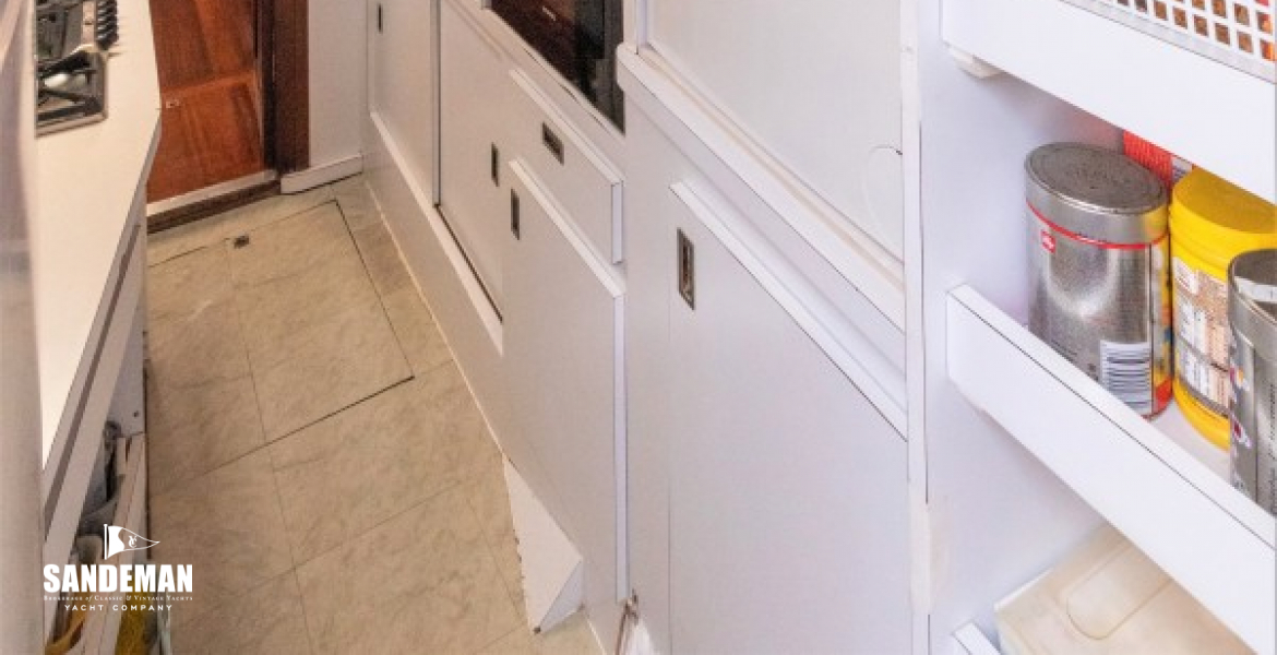 Utility area/ galley view aft
