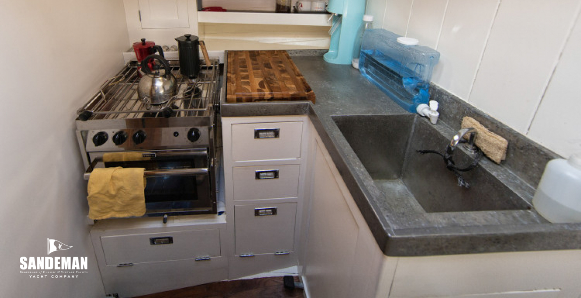 Galley view to port