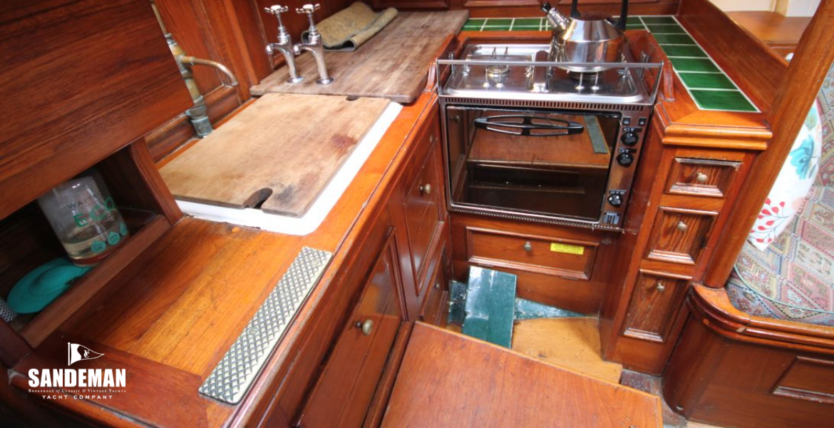 Galley to port
